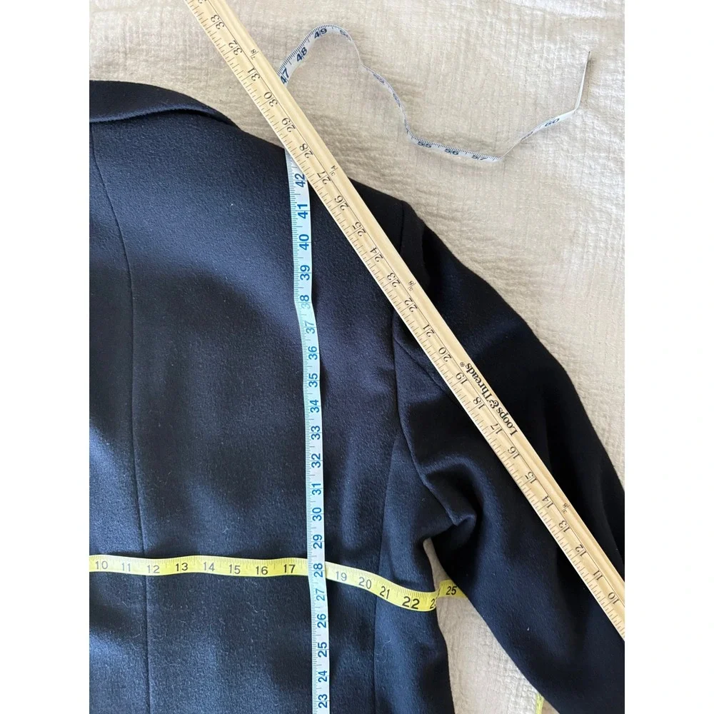 Jos. A.‎ Bank Black Wool Cashmere Overcoat Topcoat 40R